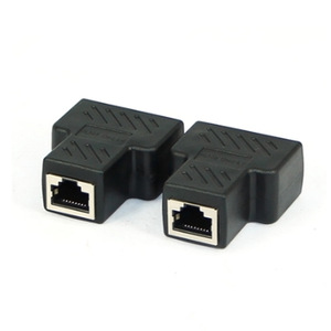 ตัวแยกเครือข่าย Rj45 8P8C 2 พอร์ต อะแดปเตอร์เชื่อมต่ออีเธอร์เน็ตสำหรับอุปกรณ์เครือข่ายคอมพิวเตอร์ - Product Image 2