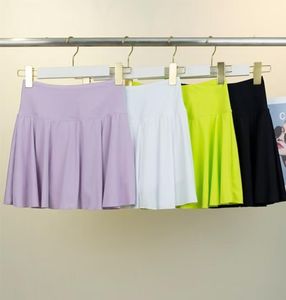 Y77女性用スポーツショートスカート速乾性通気性テニスパンツスカートヨガフィットネスハーフレングスプリーツフロントスパンデックス/コットン - Product Image 1