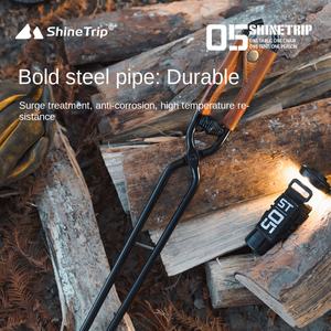 Shinetrip 05 Picnic Barbacoa Aislado Carbon Fire Clip Portable Carbon Steel Fire Tongs - Product Image 4