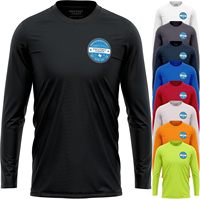 Chemises à manches longues Dry Fit personnalisées pour hommes, ajoutez votre logo, impression avant et arrière, protection solaire anti-UV personnalisée