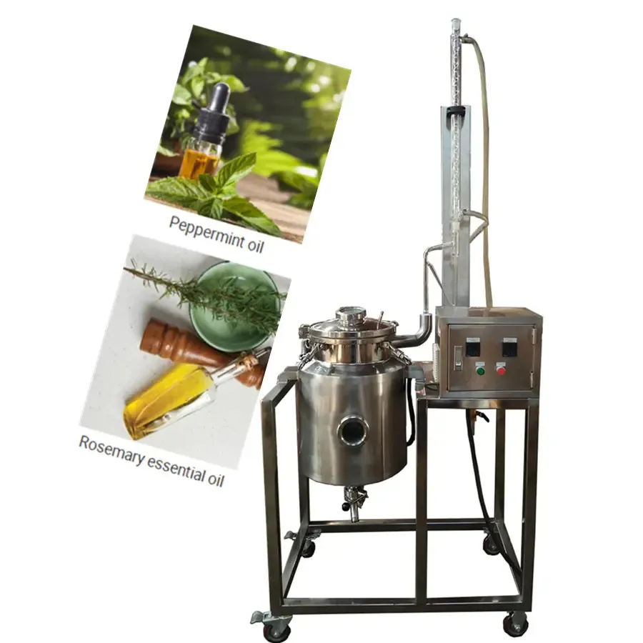 Maquinaria de extracto de hierbas/máquina de destilación de aceite de stevia Rosa extracción de aceite esencial