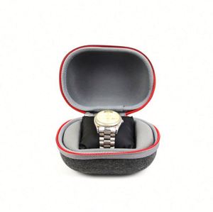 Custom Portable PU and Oxford Material Hard EVA <b>Watch</b> Pouch Travel Waterproof Zipper <b>Watch</b> <b>Case</b> with Pillow Stylish Bag - Product Image 3