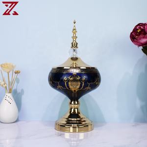 Pot de bonbons <span class=keywords><strong>en</strong></span> métal pour emballage de fruits confits, conteneur <span class=keywords><strong>en</strong></span> <span class=keywords><strong>verre</strong></span> de piédestal <span class=keywords><strong>en</strong></span> métal bon marché, vente <span class=keywords><strong>en</strong></span> gros - Product Image 1