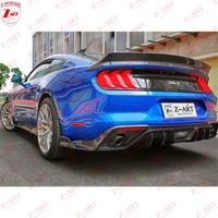 Diffuseur arrière en fibre de carbone Z-ART 2018+ pour Mustang, lèvre arrière en fibre de carbone pour Mustang, kit carrosserie, accessoires de voiture