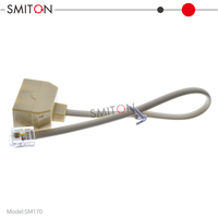 Adaptateur et séparateur mural pour ligne téléphonique RJ11 6P4C pour téléphone fixe