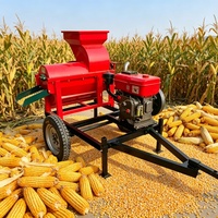 Décortiqueuse de maïs haute performance pour le décorticage automatique du maïs, machine agricole de traitement des grains à alimentation automatique à vendre