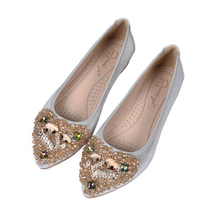 Nuovo arrivo Ballerina elegante lussuoso Business scarpe a punta Casual da donna <span class=keywords><strong>ballerine</strong></span> Slip on scarpe da donna - Product Image 3