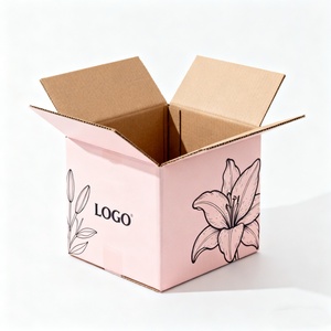 Boîte en <span class=keywords><strong>carton</strong></span> ondulé d'expédition à double paroi de <span class=keywords><strong>transport</strong></span> logistique de fret personnalisé de grande taille pour cadeau et <span class=keywords><strong>transport</strong></span> - Product Image 3