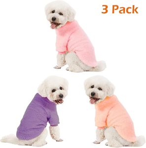 ペット服ピンクパープルオレンジフリースペットアパレル,マルチカラーふわふわ犬スウェットシャツ - Product Image 3