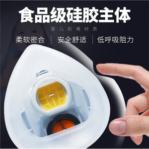 Masque anti-poussière Sicheng Ag-100 en silicone avec filtre pour la protection contre la poussière dans le bâtiment et les mines - Product Image 4