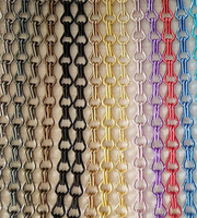 Rideau en maille tissée en acier inoxydable anodisé coloré, ultra-léger, pliable, décoratif, pour suspension, découpe et pliage de métal