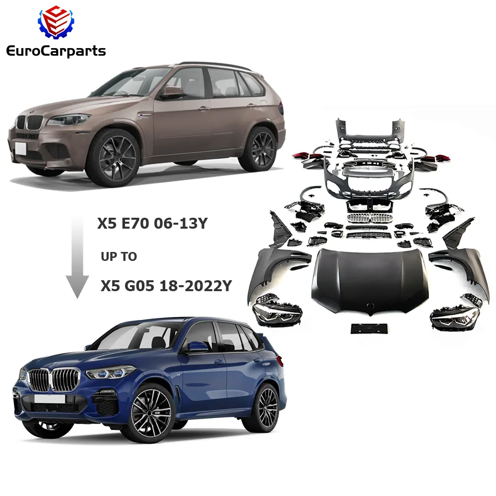 X5 E70 2006 - 2013 tuổi đến mới X5 G05 2018-2022 năm MT body Kit Xe bội thu với đèn đầu đèn đuôi