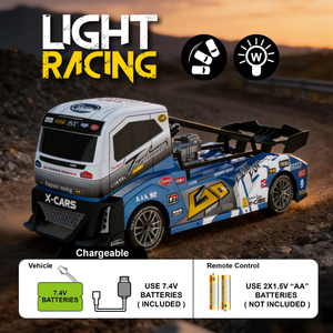Voiture RC Lucky Toys Drift 2.4GHz 4WD, mini camion télécommandé haute vitesse avec lumières de course - Product Image 5