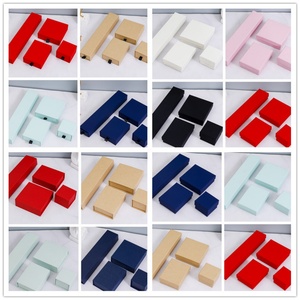 Custom Logo Rectangle Jewelry Clamshell Boxes for Rings Necklaces <b>Earrings</b> Paper Square Drawer Slide Packaging <b>Box</b> - Product Image 6