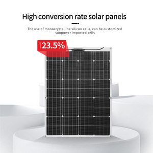 Srsolar Panneau Solaire Flexible Monocristallin en Silicium 100W 100Wp pour Système Solaire de Balcon et Bateau - Product Image 2