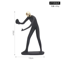 Statue créative de sport, figurines abstraites pour la décoration intérieure, accessoires de décoration de la maison, décoration de mariage, décoration de salon, ornement en résine, cadeau