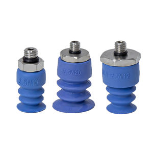 औद्योगिक 3-परत नालीदार पाइप मजबूत सिलिकॉन रबर वैक्यूम पैड के साथ स्क्रू वैक्यूम सक्शन कप - Product Image 3