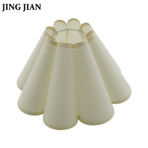 Innenraum-Kunstdesign Antik Modern Minimalistisch Stoff-Tischleuchte Lampenschirm Weiß Plissierter Stoff Lampenschirme - Product Image 1