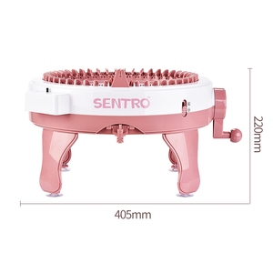 Thông Minh Mini Siêu Lớn 48-Kim Tự Làm Nhựa Đầy Màu Sắc Tay Máy Dệt Kim 41X22Cm 3Mm Độ Dày Cho Trẻ Em Của Mũ Đồ Chơi - Product Image 2