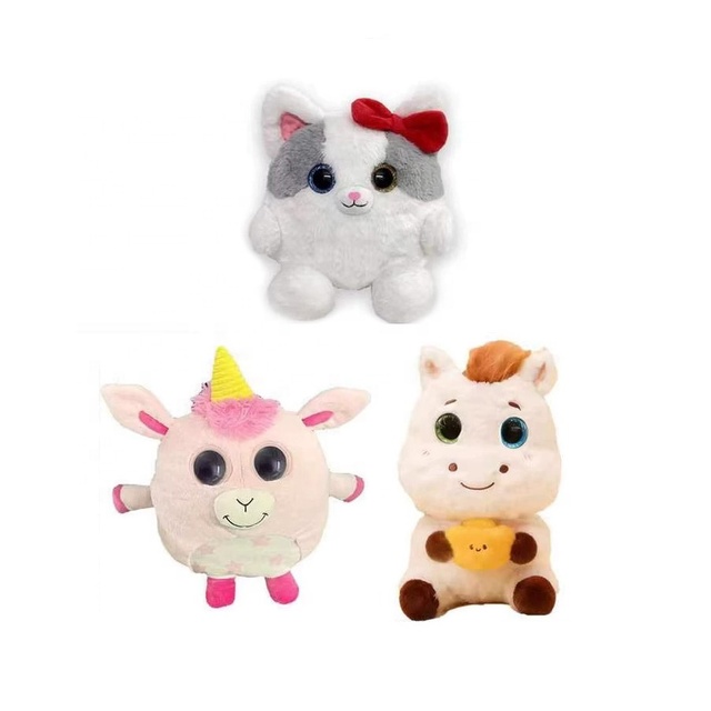 AI Intelligent Dialogue Plush Doll Toy Early Education Smart Voice Interaction Stuffed Animal Wifi Connection with Eyes Emotions