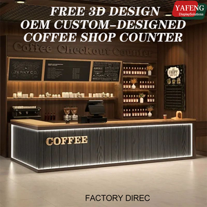 Design Chiosco Caffè <span class=keywords><strong>per</strong></span> Centro Commerciale: Soluzione d'Interni con Bancone <span class=keywords><strong>Bar</strong></span> - Product Image 1