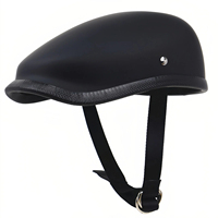 Casque de moto en fibre de verre trois-quarts, demi-casque, casque de conduite universel toutes saisons