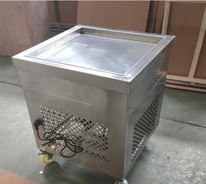 เครื่องทำไอศกรีมผัดไทยเครื่องทำไอศกรีมทอดแบบหมุนแบนเครื่องทำไอศกรีมทอดแบบไทย - Product Image 1