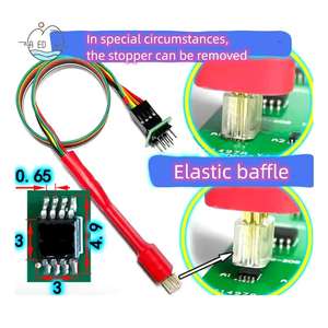 Câble de programmation et de test de puce AED6-Burning Probe TSSOP8/MSOP8 pour PCB, avec support de test et de gravure E435 - Product Image 1