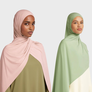 Sharut Custom High Quality Luxury Women Muslim Scarf Shawl Bamboo Hijab Stretchy Premium Merrachi Liquid Jersey Hijab Scarf - Product Image 2