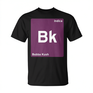 Bubba kush indica BK เสื้อยืดแขนสั้น unisex คอกลมพิมพ์ดิจิตอลสำหรับผู้ใหญ่ - Product Image 2