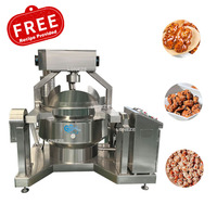 Ligne de production de machines à enrober les cacahuètes au sucre de grande capacité pour les châtaignes, les noix, les amandes
