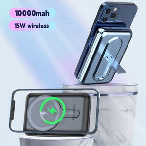 Cargador Inalámbrico Magnético PD20W de Carga Rápida de 15W, Banco de Energía Portátil Tipo-C de 10000 mAh con Función de Soporte para Teléfono - Product Image 3