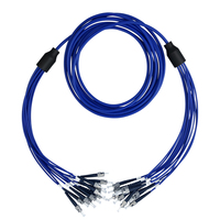 Latiguillo Fibra Óptica Blindado Conector ST 50m 12 Líneas Separadas OS2 1310/1550nm 12 Fibras