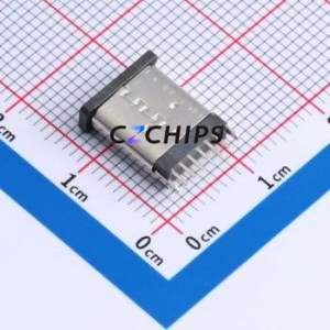 TYPE-C 6PLCH10.0 073 USB Connector Through hole Component (THT) Connector Type-C USB 3.1 Female Through Hole - Product Image 2