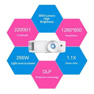 Projecteur <span class=keywords><strong>Optoma</strong></span> YDW5512 3800 Lumens Haute Luminosité Résolution WXGA 3D Intégré CRT Projection Directe de Jour - Product Image 4