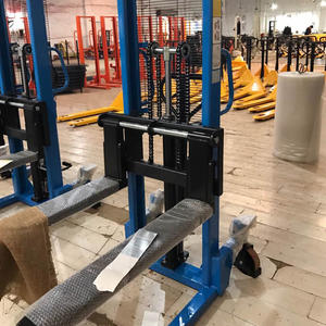 Apilador manual, carretilla elevadora, carretilla elevadora, elevador de plataforma manual cargable, elevador de gato, carga manual, 1,6-3,5 metros de altura - Product Image 3