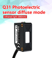 Commutateur de plage de déplacement de capteur laser photoélectrique Q31 de haute précision pour capteur d'automatisation industrielle