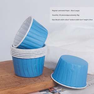 Pirottini per Muffin all'<span class=keywords><strong>Ingrosso</strong></span> con Bordo Arrotolato in Carta <span class=keywords><strong>di</strong></span> Alluminio Color Oro e Argento Stampi <span class=keywords><strong>di</strong></span> Carta per Panettone e Cupcake - Product Image 3