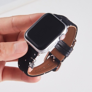 Upro Factory RTS Denim Canvas Watch Band with Cute Star Charm Korean Style Fashion Strap for apple Watch iWatch Series - Product Image 5