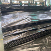 Bâche en polyéthylène noire imperméable et robuste pour serre, idéale pour couvrir les balles de foin rondes