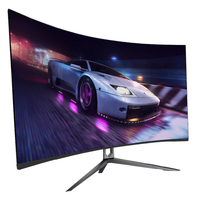 Moniteur d'ordinateur PC 1k/2k/3k/4k sans cadre d'usine en gros Moniteurs LCD 19-34 pouces Moniteur de jeu plat/incurvé 144Hz à 240Hz