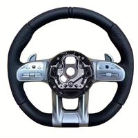 Volant en cuir de style papillon personnalisé en fibre de carbone forgée pour Mercedes Benz S E C G GLE GLS W233 W213 W206 W167 C257
