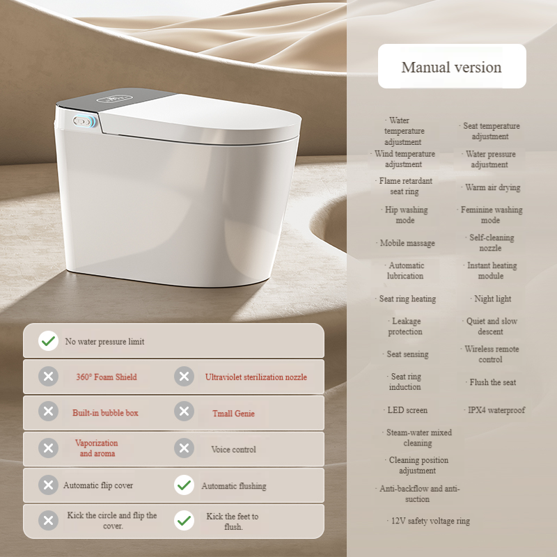 Configuración simplificada gris [sin limitación de presión de agua]