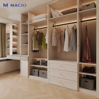 MACIO – Derniers modèles de placards de luxe en bois pour chambre à coucher, armoires de rangement, meubles de villa – Usine OEM/ODM