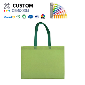 Borse tote Seline resistenti verdi e blu in tessuto non tessuto, borse regalo, EcoBag, borse per la spesa ecologiche con manico in corda - Product Image 1
