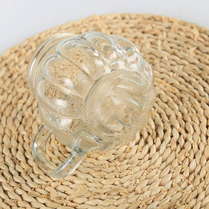 โหลแก้วกลมใสทรงฟักทอง6ออนซ์ขวดโหลแก้วสำหรับใส่อาหารปรับแต่งได้ตามต้องการรูปทรงพิเศษสำหรับซอสศรีราชา - Product Image 4