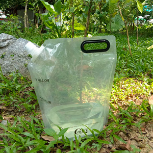 Bolsa transparente de materiales de grado alimenticio, bolsa de pie con caño, bolsa de mano portátil para jugo, agua de coco, bebida líquida - Product Image 6
