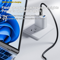Câble USB 3.2 20 Gbps ThunderBolt 3 Type-C vers Type-C en PVC PD100W, charge rapide 8K 60Hz pour ordinateurs et téléphones mobiles