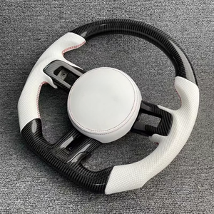 Volant de course en fibre de carbone véritable avec éclairage LED design fantaisie pour <span class=keywords><strong>Ford</strong></span> <span class=keywords><strong>Mustang</strong></span> GT 2020 2018 2019 - Product Image 5