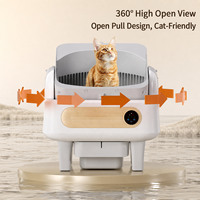 Litière automatique pour chat, grande capacité, protection de sécurité, nettoyage automatique, contrôle par application, contrôle des odeurs, pour plusieurs chats, OEM